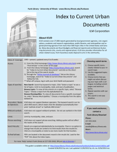 Index to Current Urban Documents ILM Corporation About ICUD