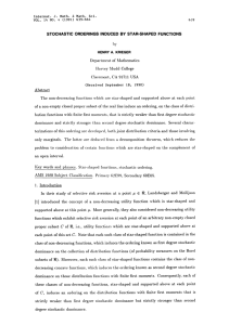 STOCHASTIC BY STAR-SHAPED FUNCTIONS ORDERINGS