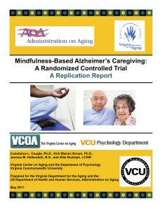 Mindfulness-Based Alzheimer’s Caregiving: A Randomized Controlled Trial A Replication Report