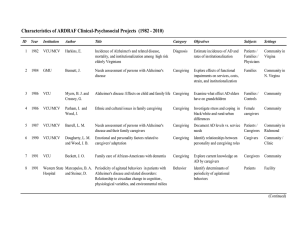 Characteristics of ARDRAF Clinical-Psychosocial Projects  (1982 - 2010)