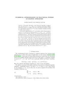 NUMERICAL APPROXIMATION OF FRACTIONAL POWERS OF ELLIPTIC OPERATORS