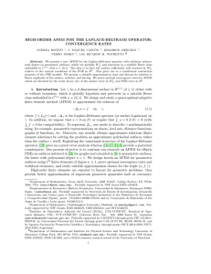 HIGH-ORDER AFEM FOR THE LAPLACE-BELTRAMI OPERATOR: CONVERGENCE RATES