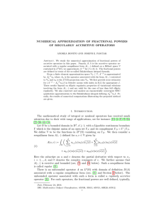 NUMERICAL APPROXIMATION OF FRACTIONAL POWERS OF REGULARLY ACCRETIVE OPERATORS