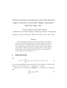 Green’s function asymptotics near the internal Spectral edge case.