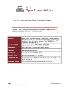 Vertexica: your relational friend for graph analytics! Please share