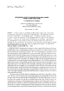 PLANE HODOGRAPHIC STUDY OF NON-NEWTONIAN MHD ALIGNED STEADY FLUID FLOWS