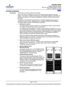 SAG582126000 SYSTEM OVERVIEW