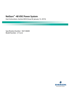 NetSure -48 VDC Power System