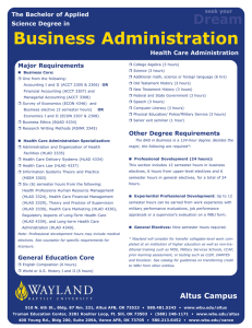 Business Administration Dream The Bachelor of Applied Science Degree in