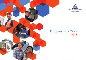 Programme of Work 2015