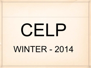 CELP WINTER - 2014