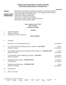 UPPER GRAND DISTRICT SCHOOL BOARD BUSINESS OPERATIONS COMMITTEE