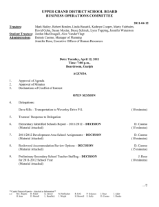 UPPER GRAND DISTRICT SCHOOL BOARD BUSINESS OPERATIONS COMMITTEE