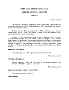 UPPER GRAND DISTRICT SCHOOL BOARD  BUSINESS OPERATIONS COMMITTEE MINUTES