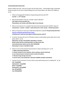 Concentrating Solar Power (CSP)