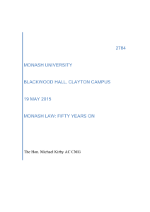 2784 MONASH UNIVERSITY BLACKWOOD HALL, CLAYTON CAMPUS