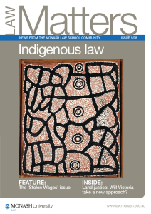 Matters Indigenous law W A