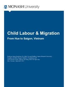 Child Labour &amp; Migration  From Hue to Saigon, Vietnam