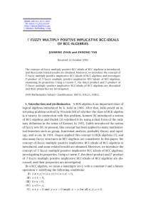 T OF BCC-ALGEBRAS JIANMING ZHAN and ZHISONG TAN