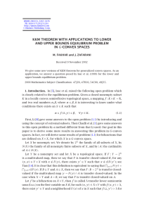 KKM THEOREM WITH APPLICATIONS TO LOWER AND UPPER BOUNDS EQUILIBRIUM PROBLEM IN