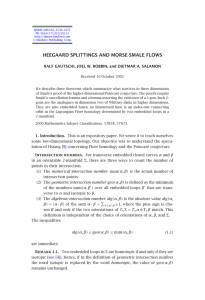 HEEGAARD SPLITTINGS AND MORSE-SMALE FLOWS