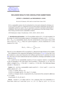 INCLUSION RESULTS FOR CONVOLUTION SUBMETHODS