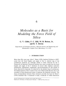 Molecules as a Basis'for Modeling the Force Field of Silica 6