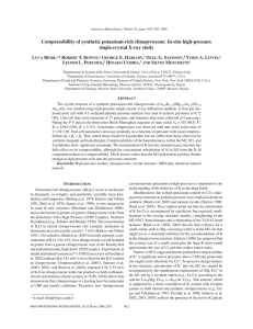 Compressibility of synthetic potassium-rich clinopyroxene: In-situ high-pressure single-crystal X-ray study