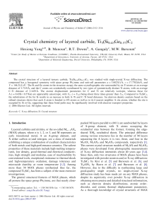 Crystal chemistry of layered carbide, Ti (Si Ge )C