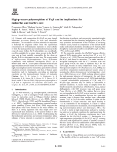 High-pressure polymorphism of Fe P and its implications for