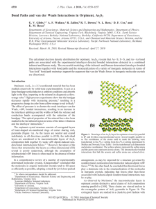 Bond Paths and van der Waals Interactions in Orpiment, As S