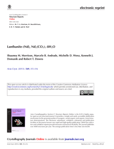 electronic reprint Lanthanite-(Nd), Nd (CO )