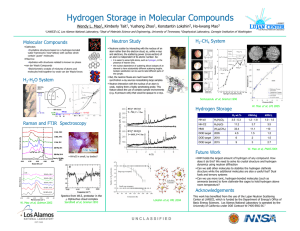 Hydrogen Storage in Molecular Compounds