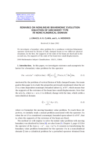REMARKS ON NONLINEAR BIHARMONIC EVOLUTION EQUATION OF KIRCHHOFF TYPE IN NONCYLINDRICAL DOMAIN