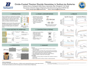 Oxide-Coated Titanium Dioxide Nanotubes in Sodium-Ion Batteries , Hui Xiong˟