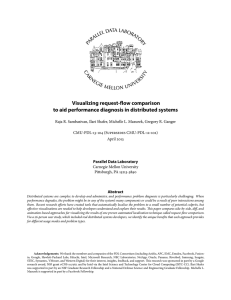 Visualizing request-flow comparison to aid performance diagnosis in distributed systems