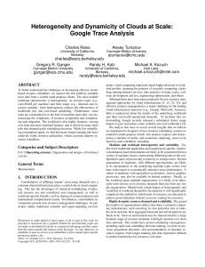 Heterogeneity and Dynamicity of Clouds at Scale: Google Trace Analysis