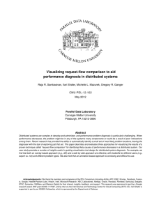 Visualizing request-flow comparison to aid performance diagnosis in distributed systems