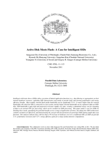 Active Disk Meets Flash: A Case for Intelligent SSDs