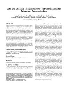 Safe and Effective Fine-grained TCP Retransmissions for Datacenter Communication