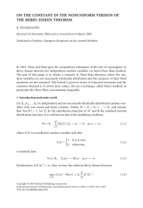 ON THE CONSTANT IN THE NONUNIFORM VERSION OF THE BERRY-ESSEEN THEOREM