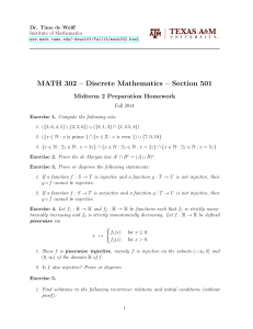 MATH 302 – Discrete Mathematics – Section 501
