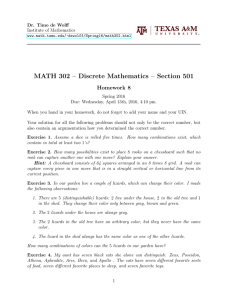 MATH 302 – Discrete Mathematics – Section 501 Homework 8