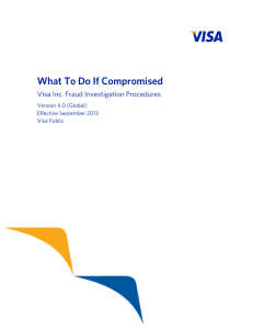 What To Do If Compromised Visa Inc. Fraud Investigation Procedures
