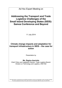 Addressing the Transport and Trade Logistics Challenges of the