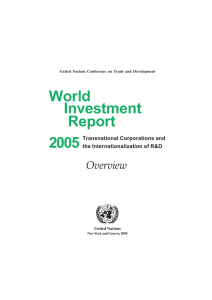 World Investment Report 2005