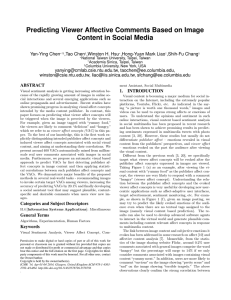 Predicting Viewer Affective Comments Based on Image Content in Social Media