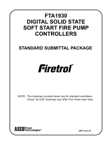 STANDARD SUBMITTAL PACKAGE SBP1930-52