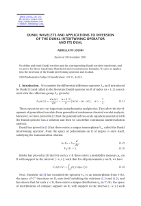 DUNKL WAVELETS AND APPLICATIONS TO INVERSION OF THE DUNKL INTERTWINING OPERATOR