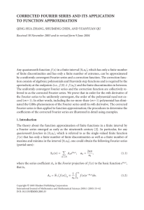 CORRECTED FOURIER SERIES AND ITS APPLICATION TO FUNCTION APPROXIMATION